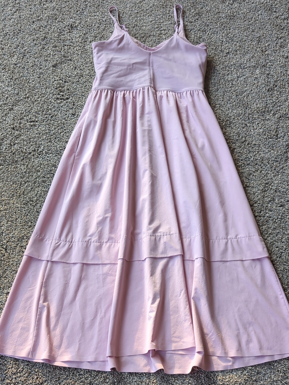 Athleta Elation Hybrid Midi Dress - Blush Pink S - Picture 4 of 6